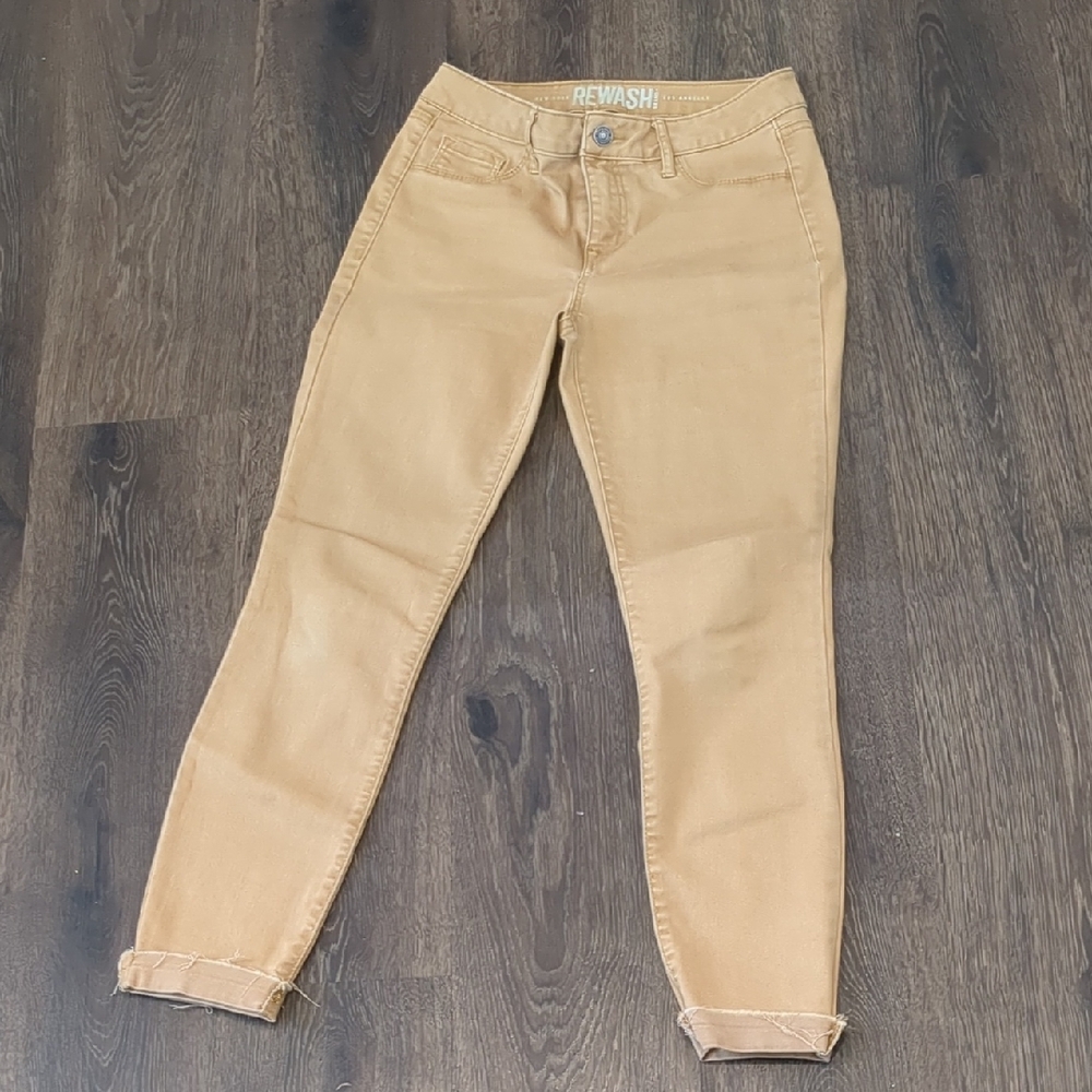 Rewash Light Brown Ankle Jeans